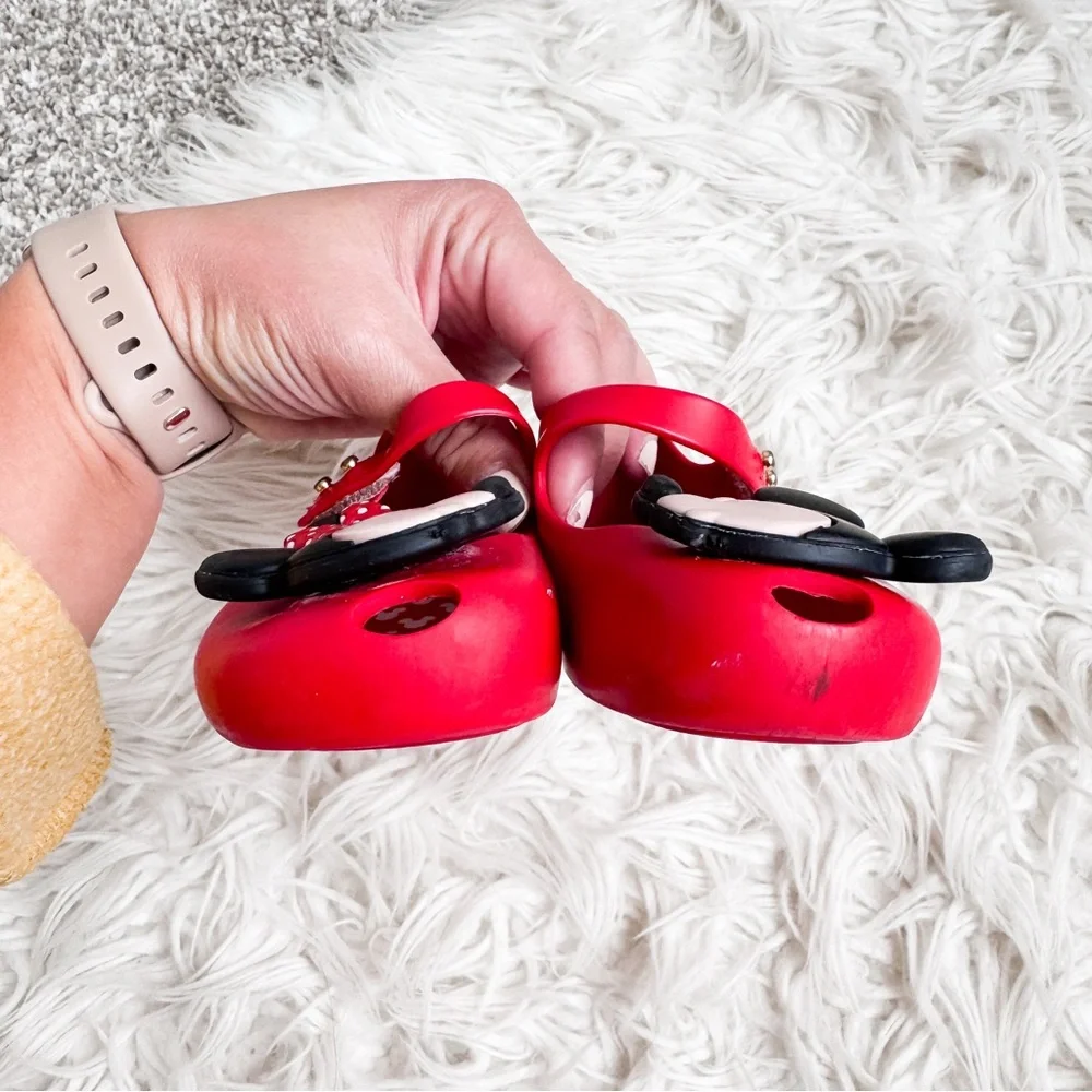 Mini Melissa x Disney Minnie Mouse Jelly Mary Jane Shoes Toddler Size 7